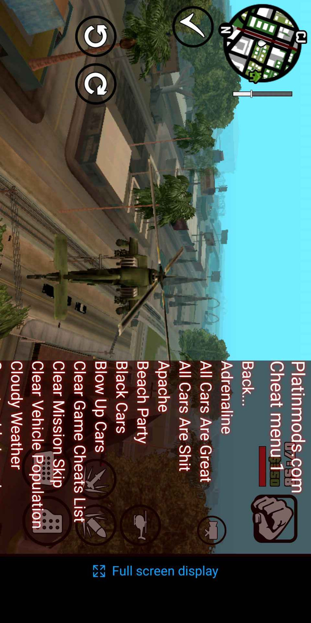 GTA Grand Theft Auto: San Andreas(Mod Menu) screenshot image 1_playmods.games