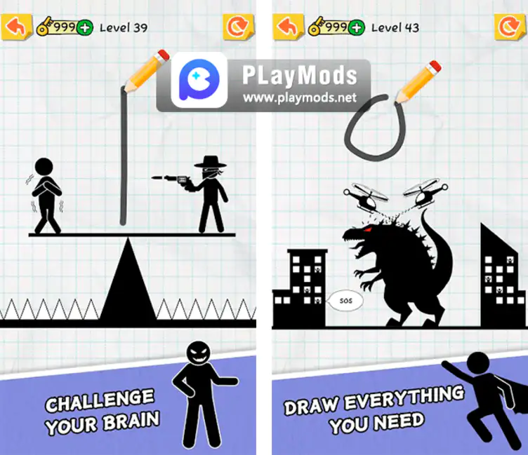 Play Draw 2 Save: Stickman Puzzle Online for Free on PC & Mobile