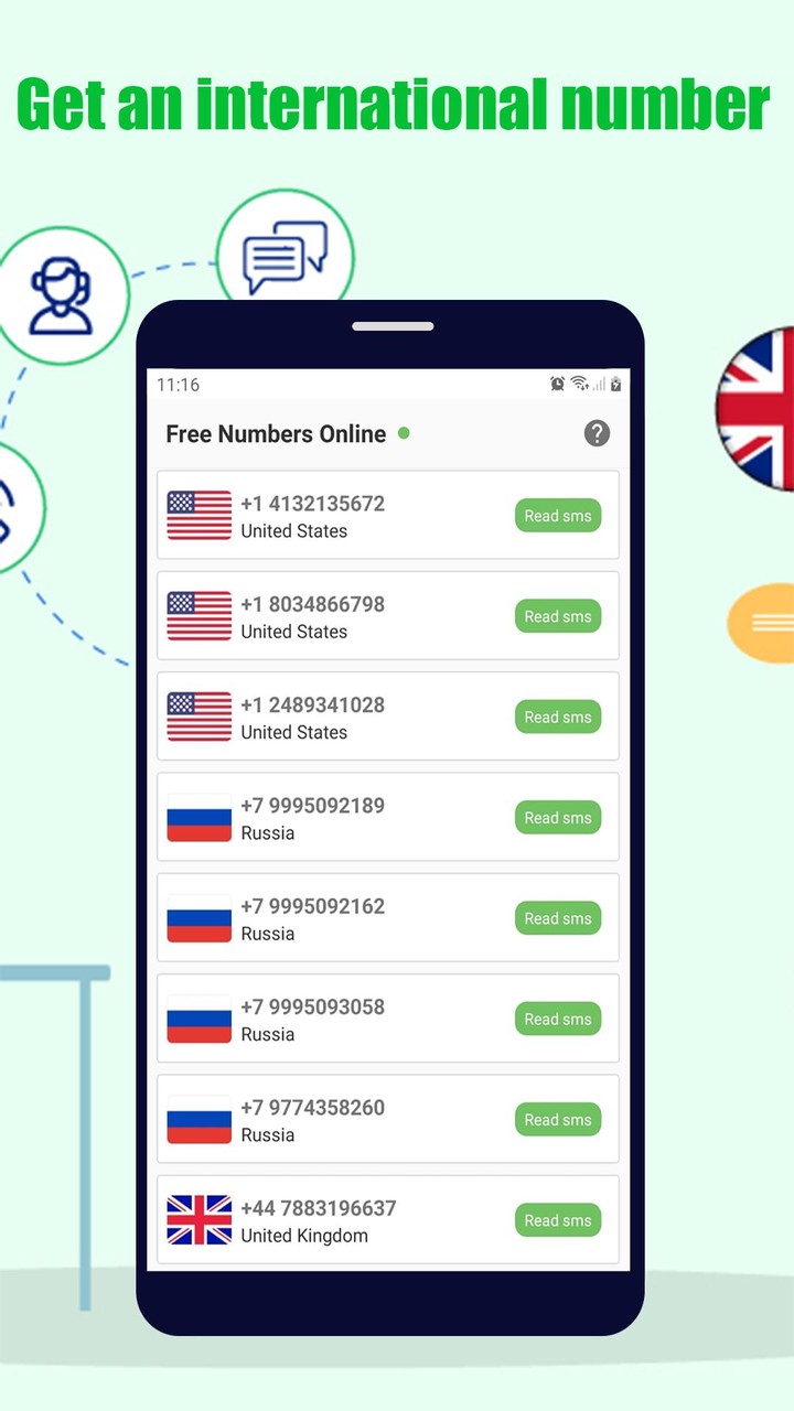 Virtual Number for Receive SMS_modkill.com