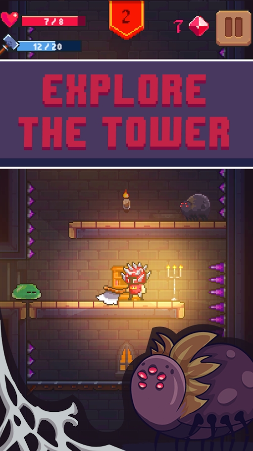 Tower Hero - One life adventure(Unlimited Diamonds) screenshot image 1_playmods.net