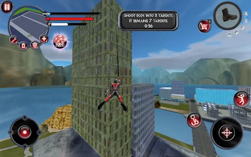 Rope Hero(Unlimited resources) Game screenshot  3