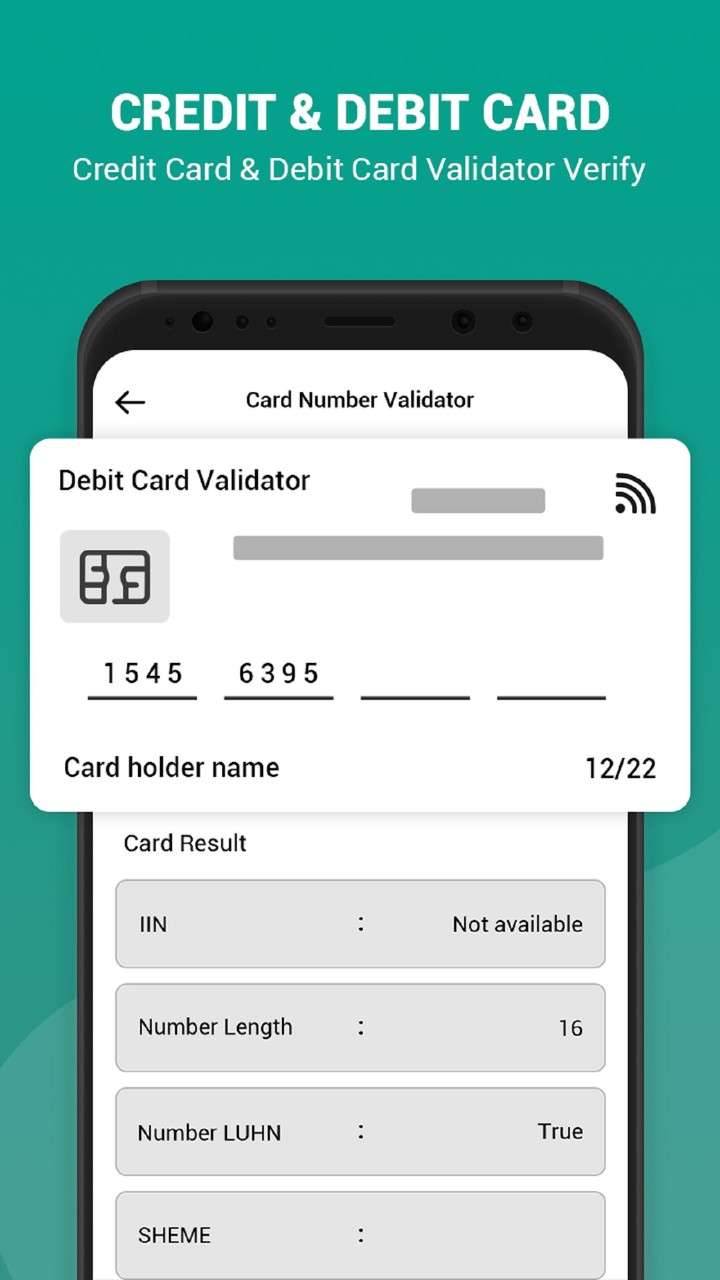 Credit Card Number validator