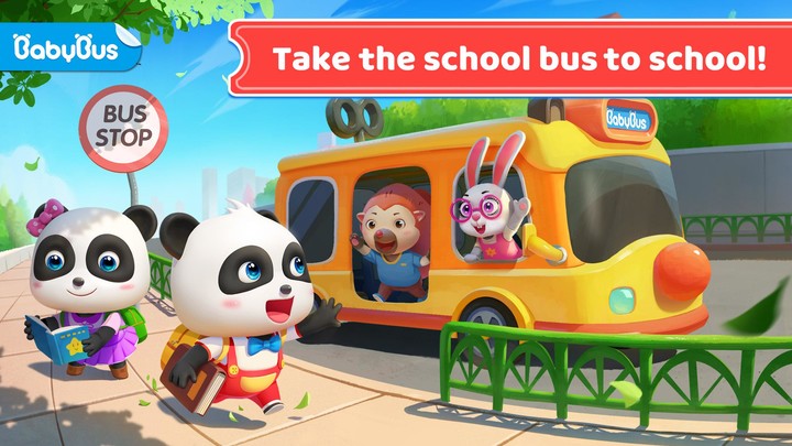 Baby Pandas School Bus - Lets Drive_playmods.games