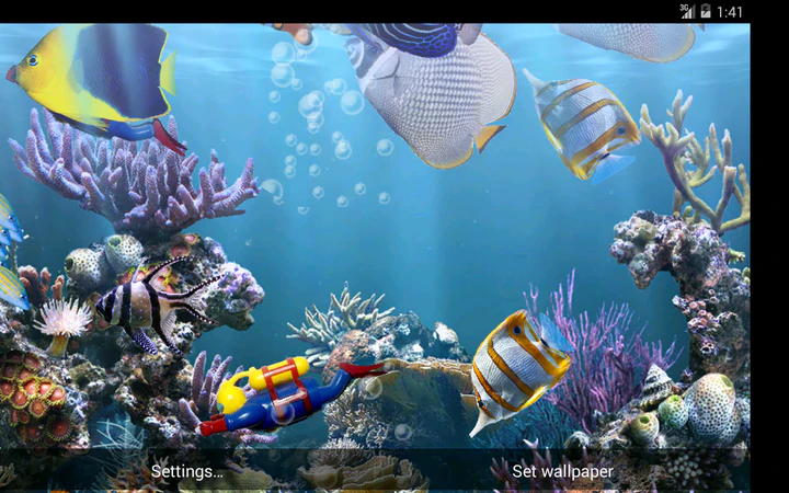 Descargar El acuario real -Fondo animado MOD APK  para Android
