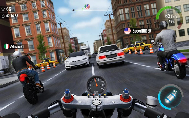 Moto Traffic Race 2(mod) screenshot image 3_playmods.games