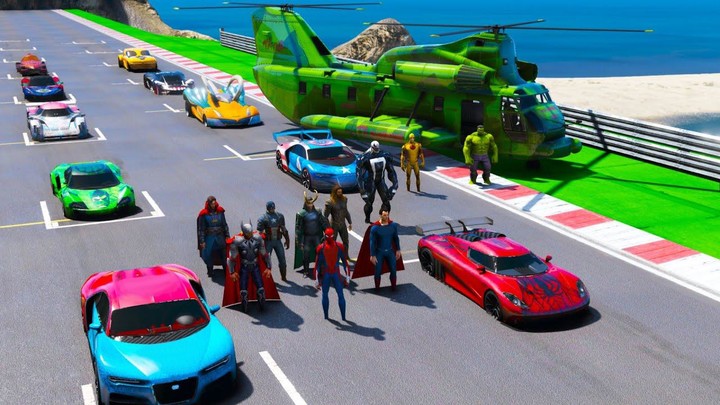 Superhero Car Stunt GT Racing Ảnh chụp màn hình trò chơi