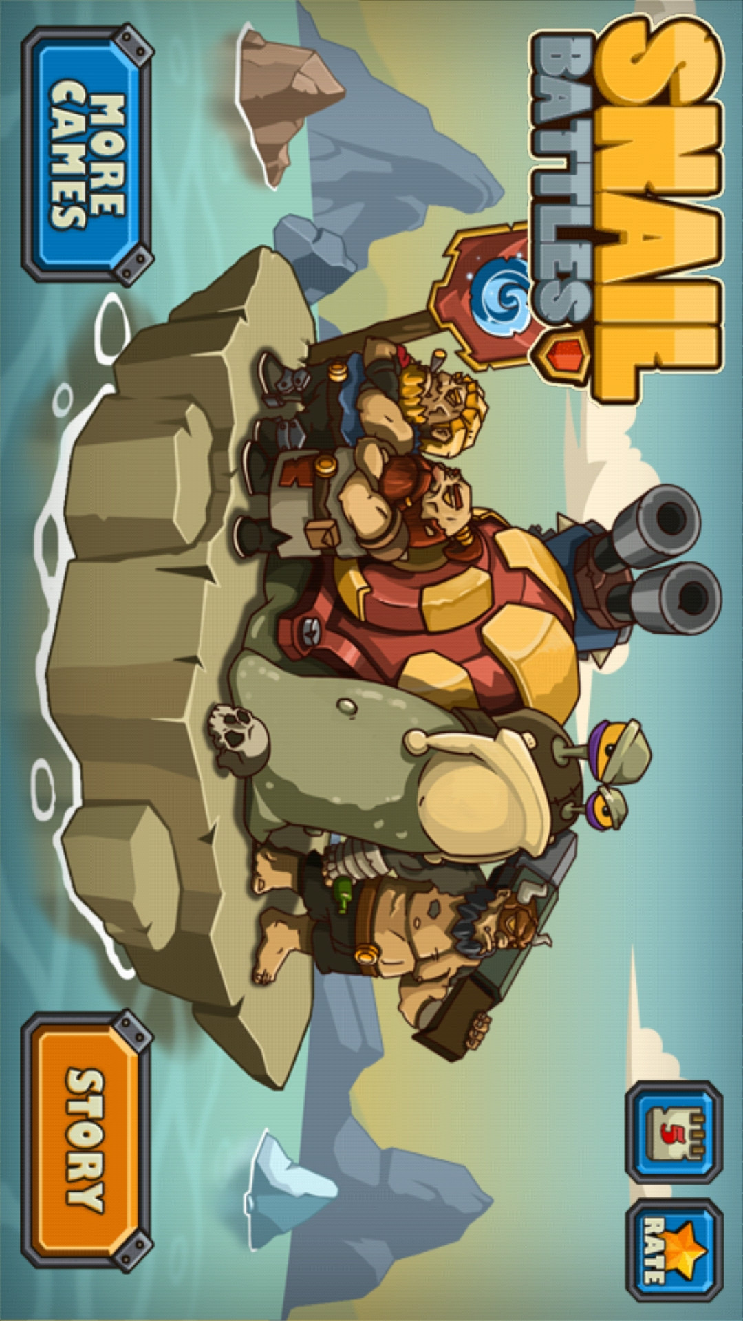 Snail Battles(Unlimited Money) Game screenshot  1