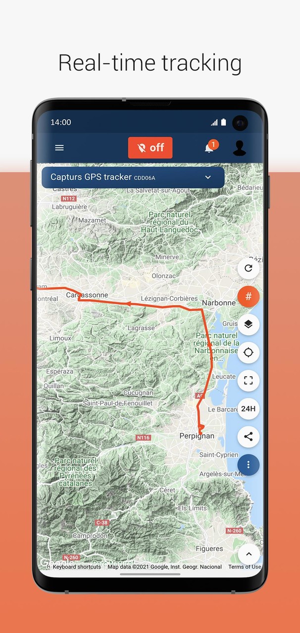 Capturs : live GPS tracker Ảnh chụp màn hình trò chơi