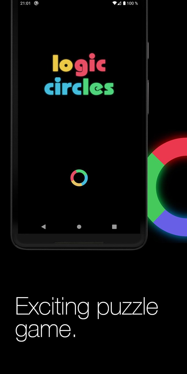 Logic circles. Puzzle game.