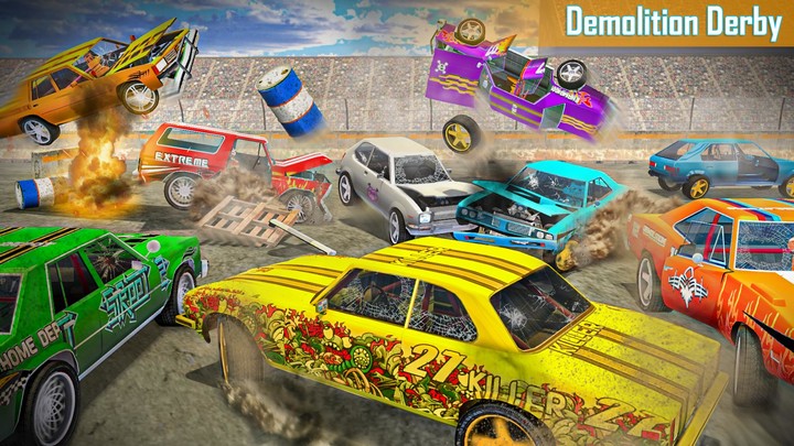 Derby Demolition Car Racing 3D Ảnh chụp màn hình trò chơi