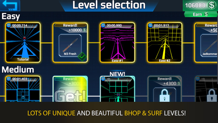 CS Surf GO. Bhop & Surf pro!(Free Shopping) screenshot image 4_playmod.games