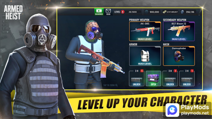 Armed Heist: Shooting games(God mode) screenshot image 5_modkill.com