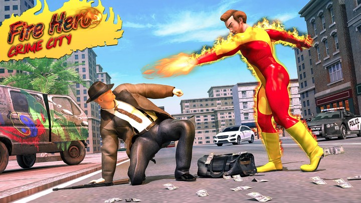 Fire Man Rope Hero Games Ảnh chụp màn hình trò chơi