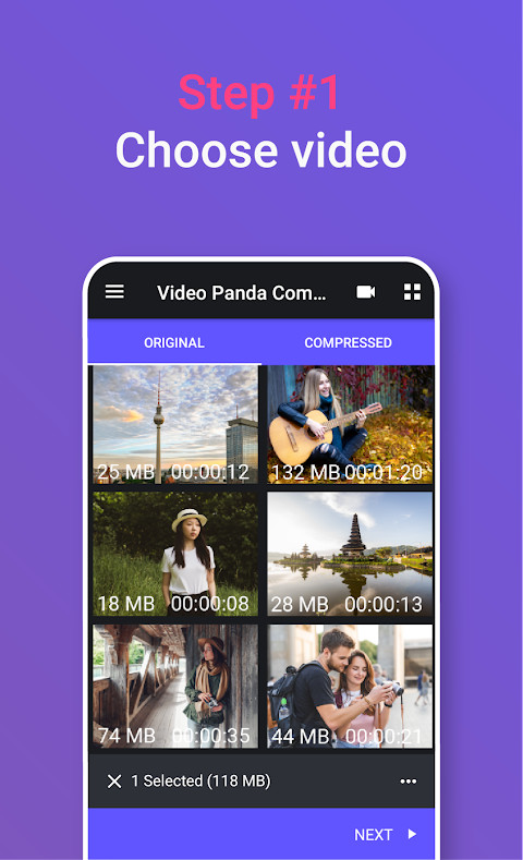 Video Compressor Panda(Premium Features Unlocked) screenshot image 1