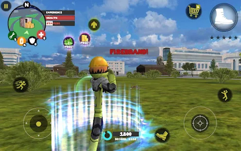 Stickman Rope Hero(ช้อปปิ้งฟรี) Game screenshot  23