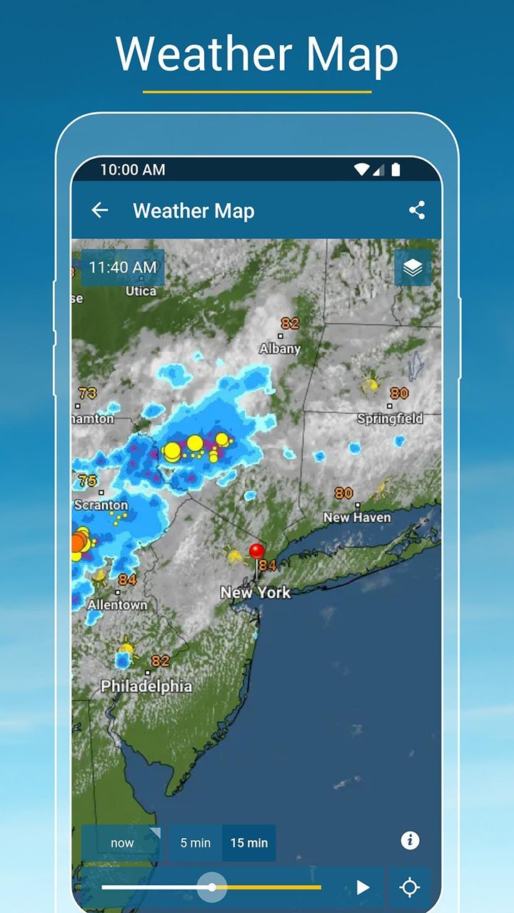 Weather & Radar - Pro(chống lại) screenshot image 2