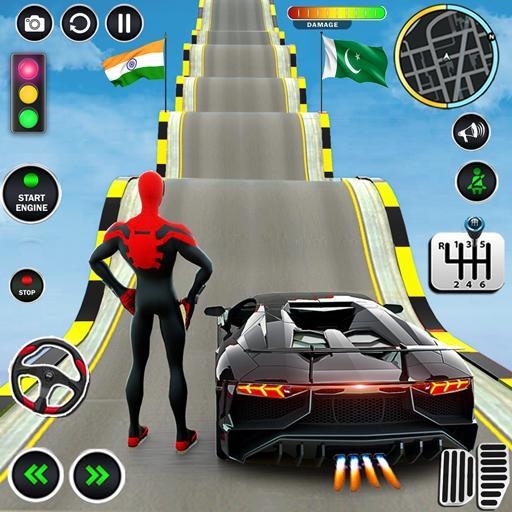 Superhero Mega Ramp Car Stunts Ảnh chụp màn hình trò chơi