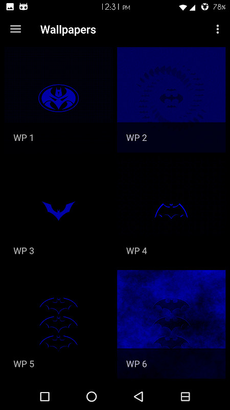Blue Batcons Icon Skins‏