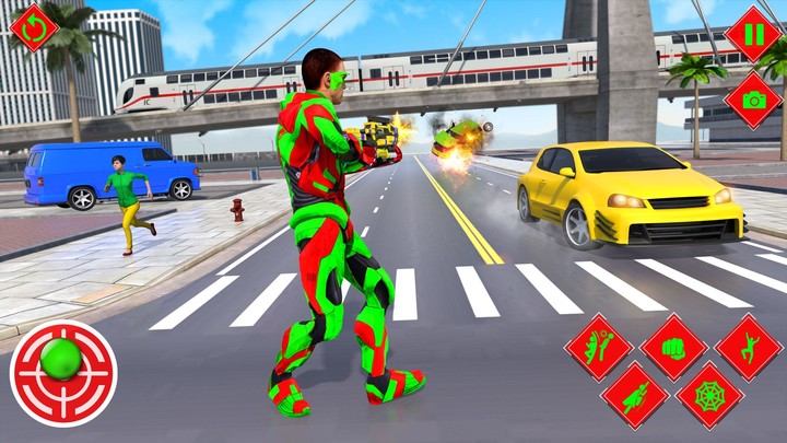 Flying Superhero Spider Games Ảnh chụp màn hình trò chơi