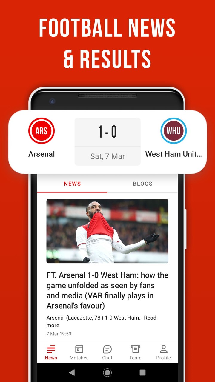 AFC Live — for Arsenal FC fans Ảnh chụp màn hình trò chơi