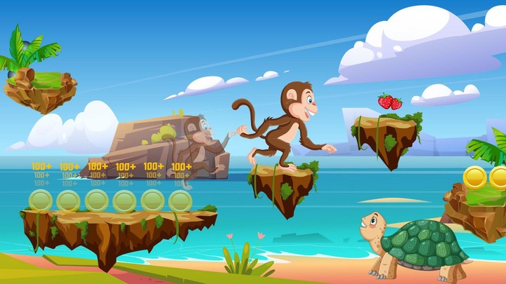 ألعاب مغامرات القرد الغابة