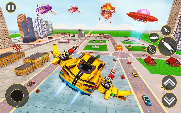 Flying Taxi Robot Transform 3D Ảnh chụp màn hình trò chơi