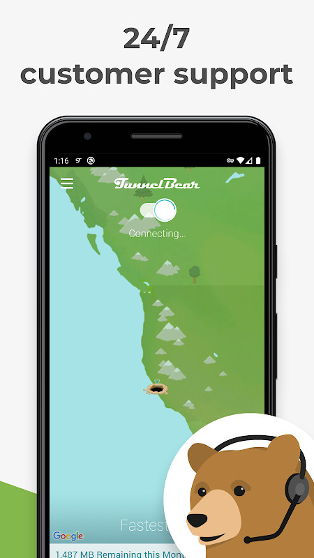 TunnelBear(Premium Unlocked) screenshot image 1_modkill.com