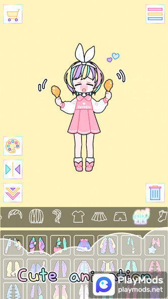 Pastel Girl : Dress Up Game(تسوق مجاني) screenshot image 4