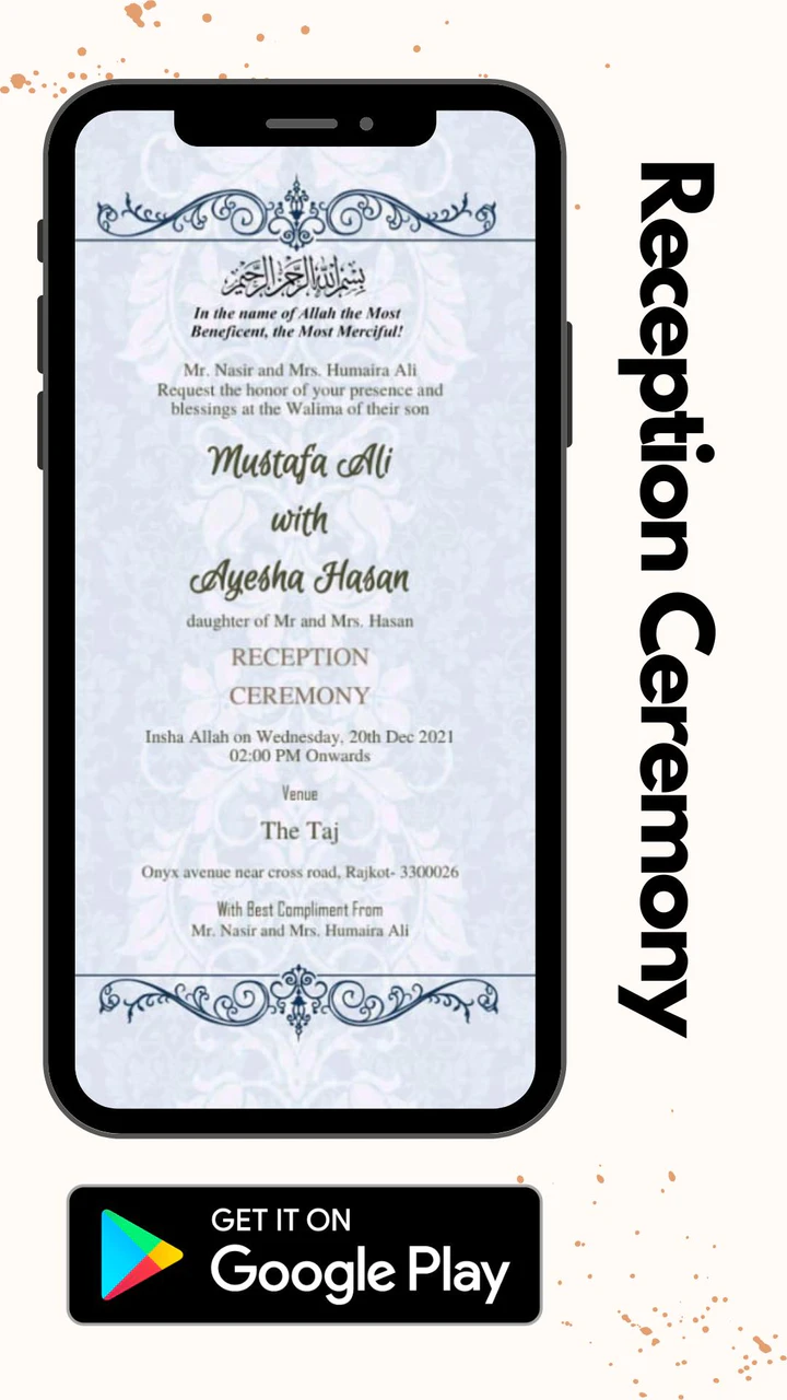 Download Muslim Wedding Card Maker MOD APK v1.4.7 for Android