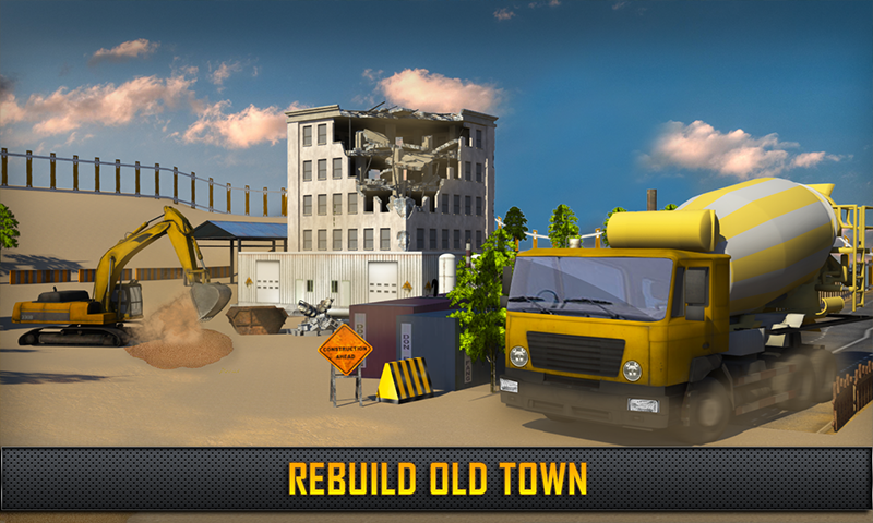 Construction Crane Hill Driver: Cement Truck Games(Mod APK Unlocked) screenshot image 2_playmods.net