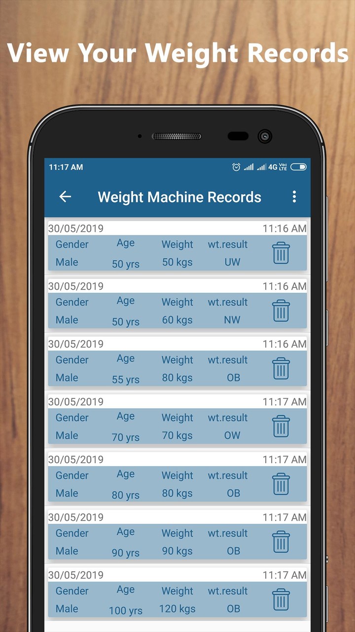 Weight Machine Records