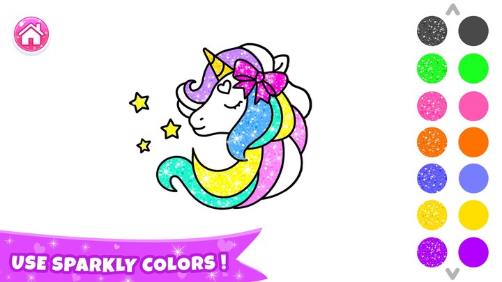 Glitter Coloring Book Painting_playmod.games