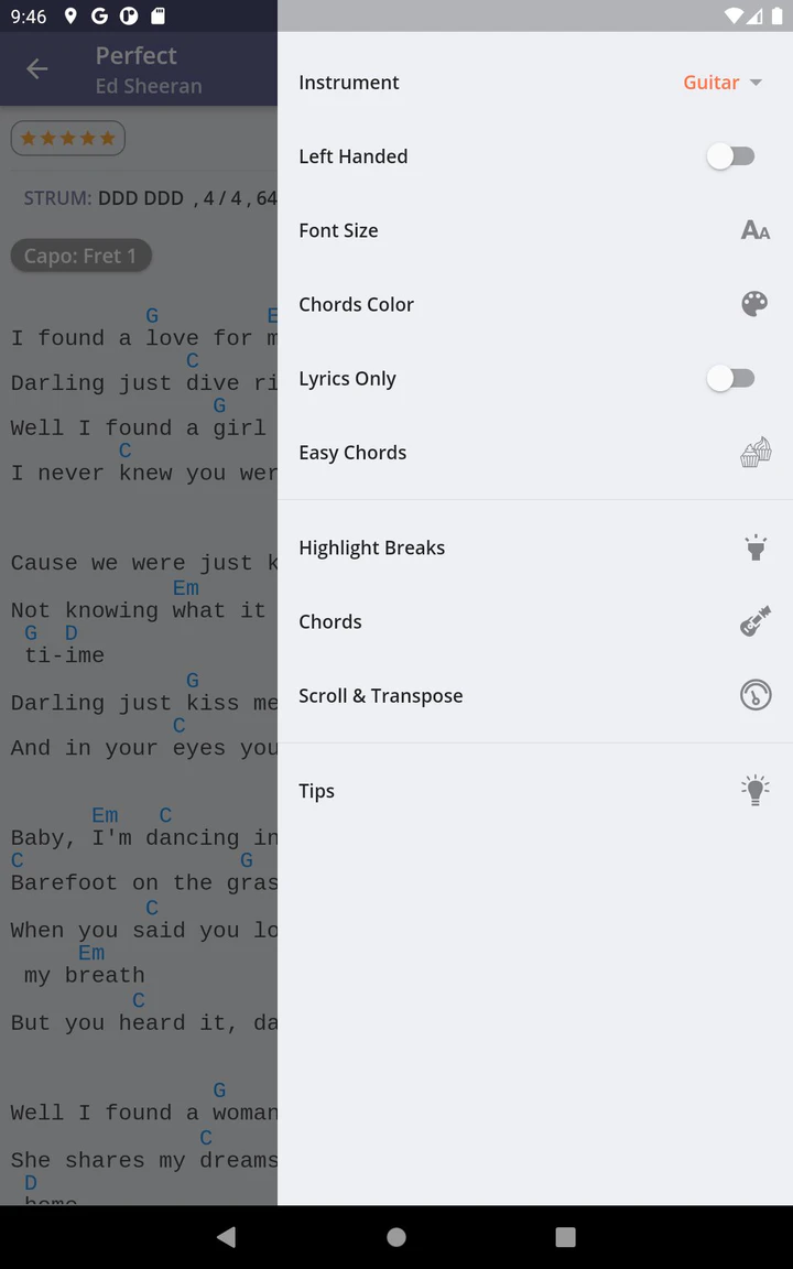 下载安卓版multichords Lyrics Chords V4 6 0 应用