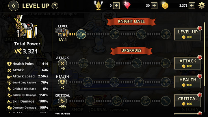 Counter Knights(Free Shopping) Ảnh chụp màn hình trò chơi