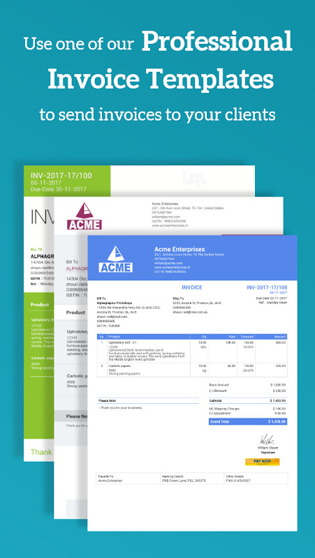 Simple Invoice Manager - Invoice Estimate Receipt_modkill.com