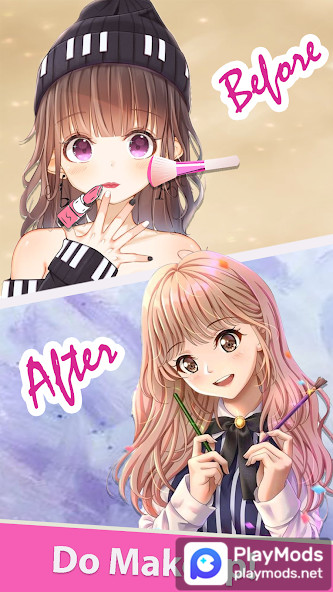 Anime Dress Up Makeover Games‏(تسوق مجاني) screenshot image 1