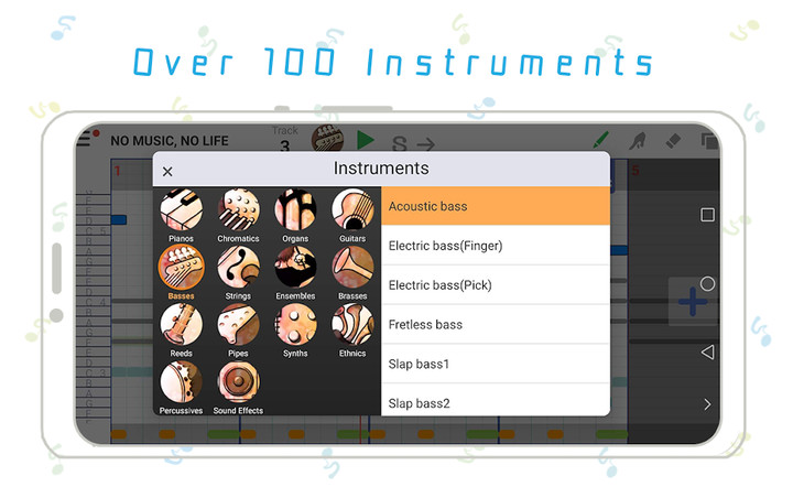 3 minutes Music Composition - musicLine(Unlocked All) screenshot image 3