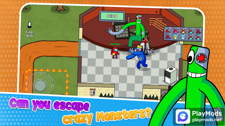 Survivor In Rainbow Monster(Tiền tệ không giới hạn) screenshot image 3 Ảnh chụp màn hình trò chơi