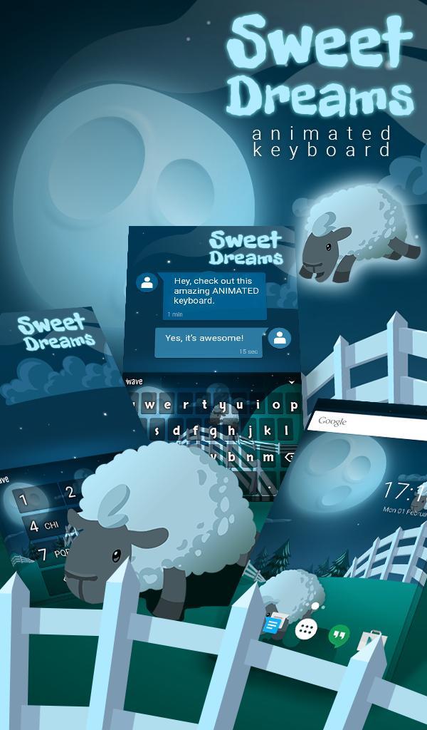 Sweet Dreams Animated Keyboard