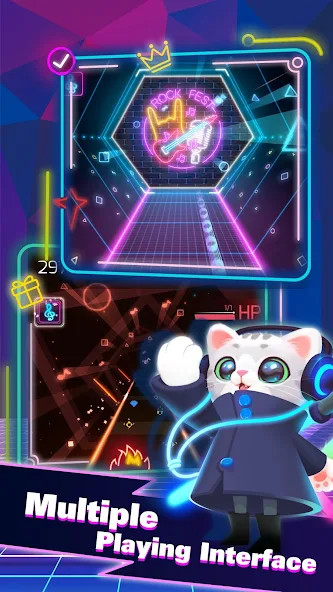 Sonic Cat - Slash the Beats(Unlimited Money) screenshot image 4_playmods.games