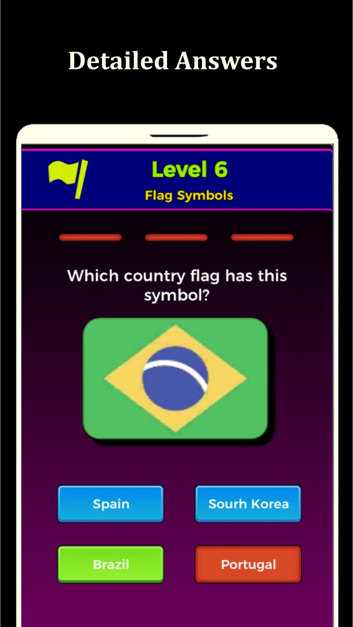 World Flags Quiz Game Ảnh chụp màn hình trò chơi