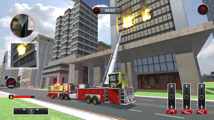 City Rescue Fire Truck Games Ảnh chụp màn hình trò chơi