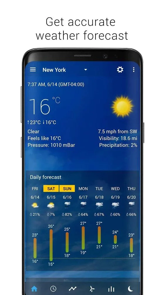 Descargar Reloj y clima transparente MOD APK v5.23.4 para Android
