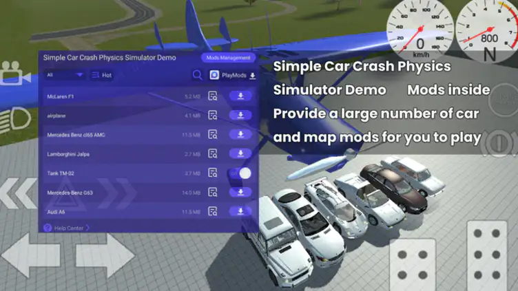 7 Car Mods  Simple Car Crash Physics Simulator 