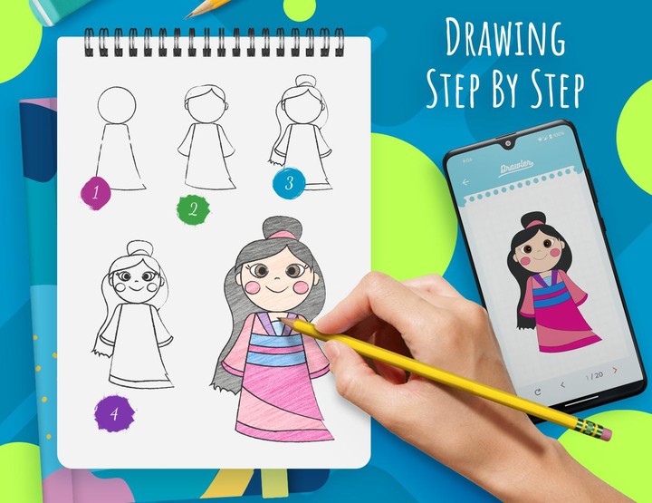 How to draw step by step guide‏