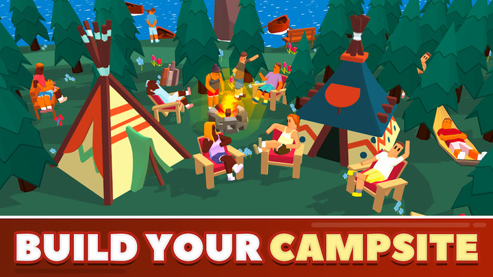 Idle Camping Empire : Game(No ads) screenshot image 1_playmods.games