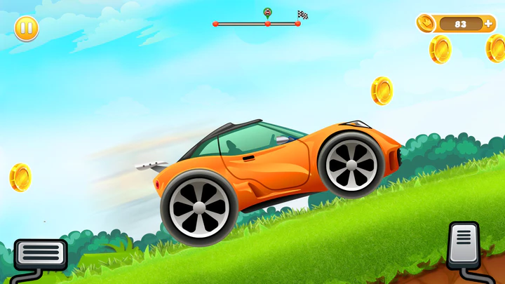 Download Kids Car hill Racing Car Game MOD APK  for Android