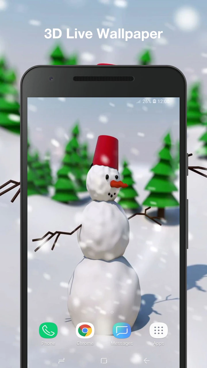 Download 3d Snowman Live Wallpaper APK  For Android