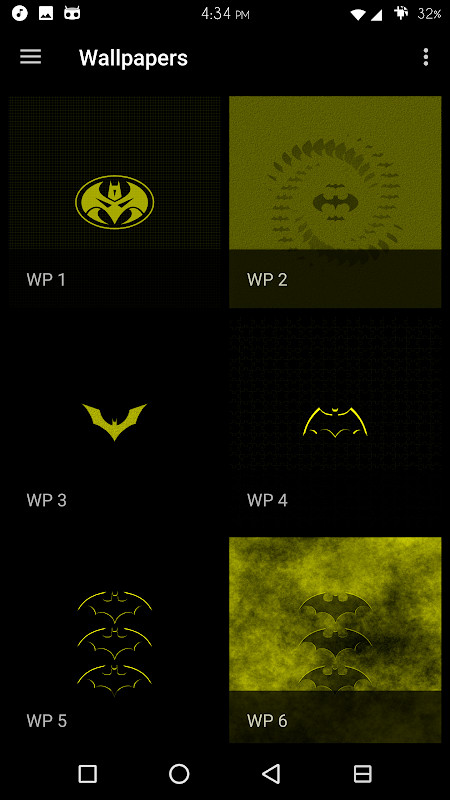 Yellow Batcons Icon Skins‏