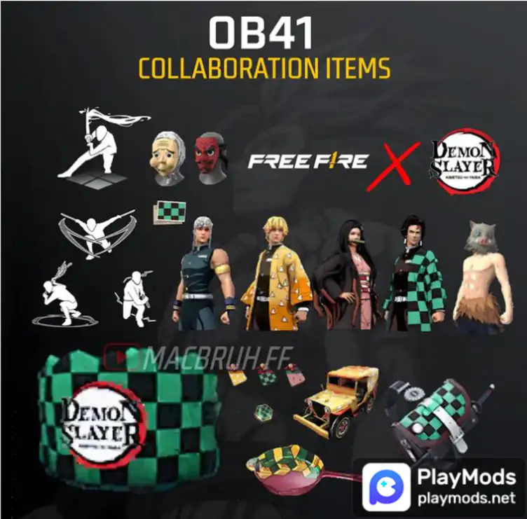 Colaboração Free Fire x Demon Slayer - Tudo o que você precisa